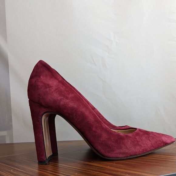 NAPOLEONI suede heels in burgundy color size 37 @S7 - Picture 4 of 13